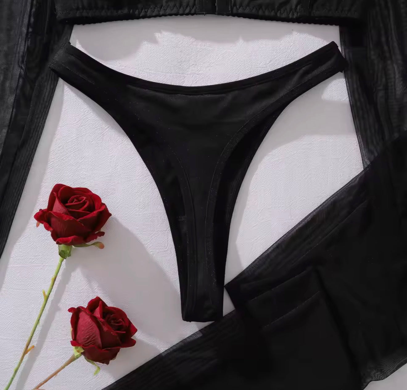 Valeria™ – Elegant Mesh Lingerie Set