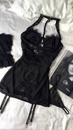 Iris Allure™ – Elegant Lace Nightgown