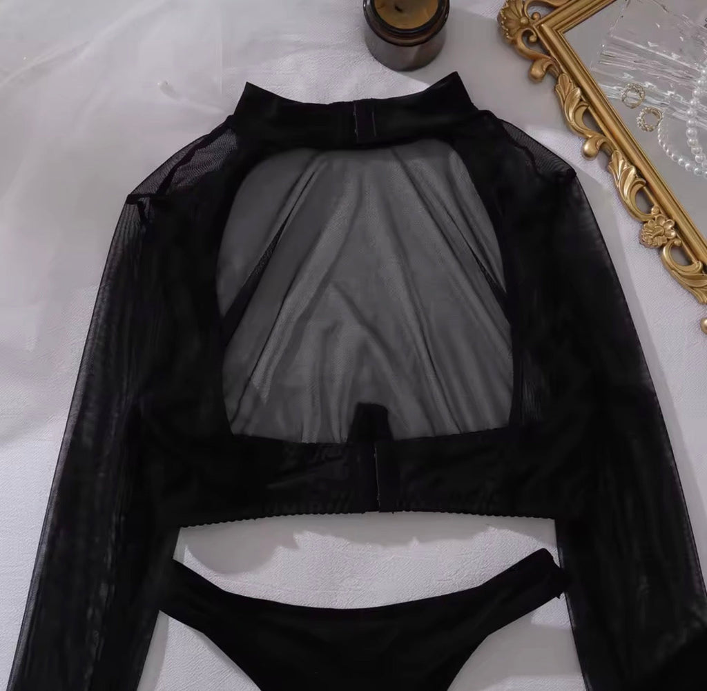 Valeria™ – Elegant Mesh Lingerie Set