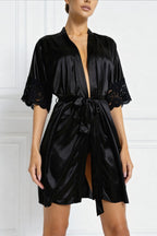 Solène™ – Elegant Satin Kimono