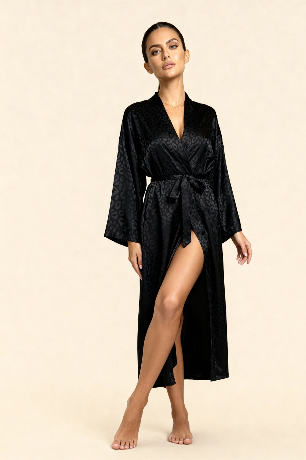 Christy™ – Elegant Satin Kimono