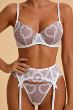 Dasha™ – Romantic White 4-Piece Lingerie Set