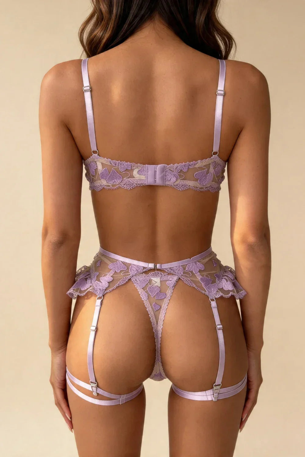 Arlena™ – Elegant 4-Piece Lace Lingerie Set