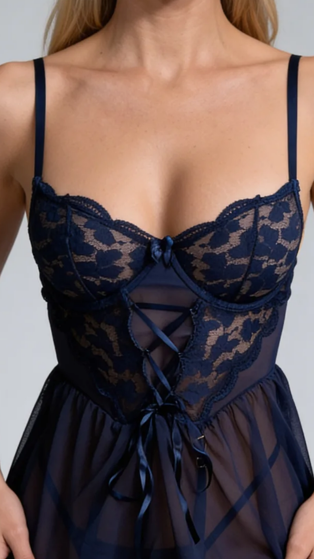 Nova™ – Elegant Embroidered Nightgown