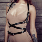 Leonie™ – Elegant Vegan Leather Chest Harness