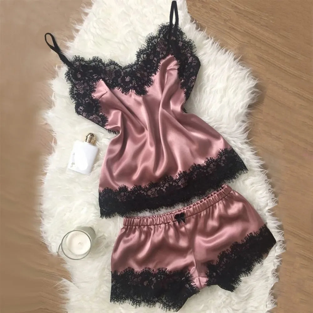 Elise™ – Elegant Lace Sleepwear Set