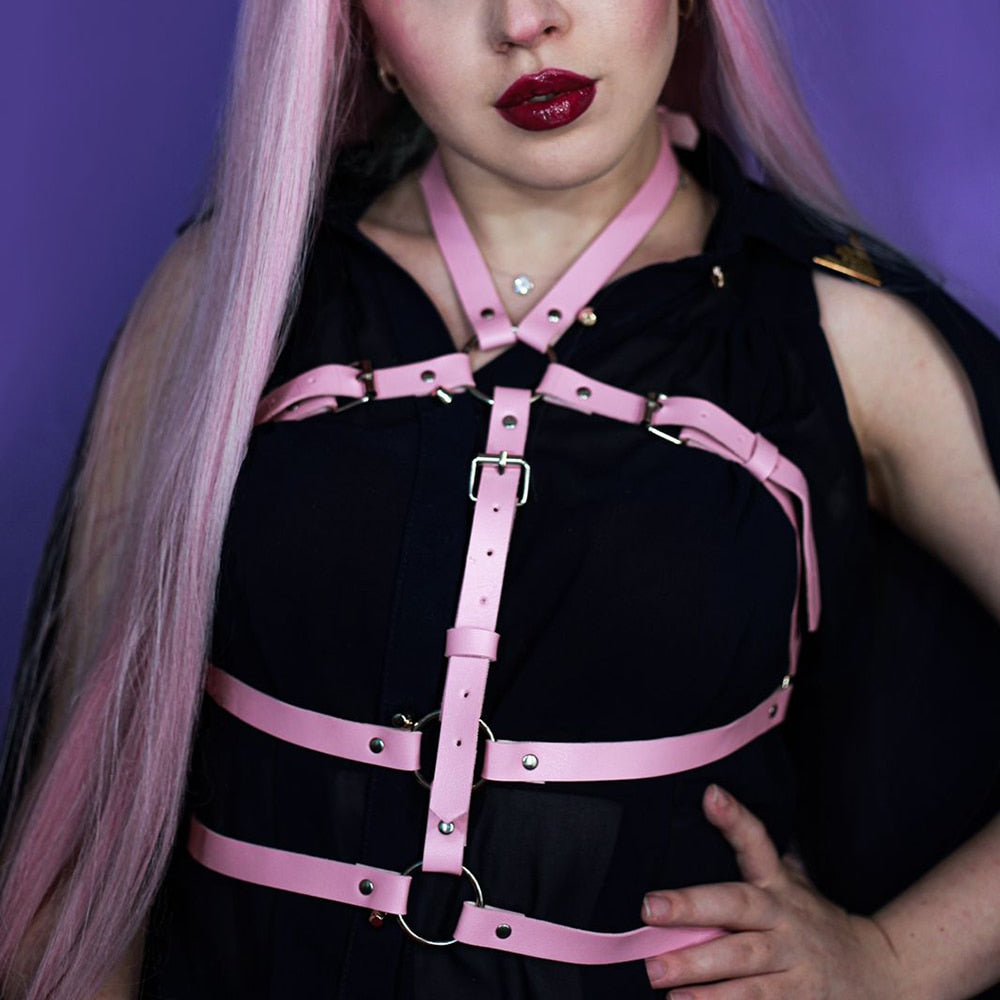 Rosalie™ – Elegant Chest Harness in Pink