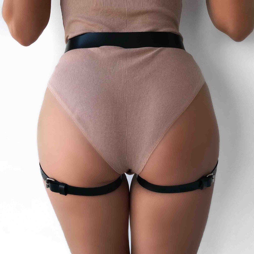 Lara™ – Elegant Waist & Leg Harness With Ring Detailing