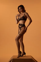 Livia™ – Elegant 4-Piece Lace Lingerie Set