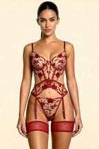 Marisela™ – Elegant Lace Bustier With Thong