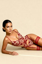Marisela™ – Elegant Lace Bustier With Thong