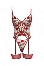 Marisela™ – Elegant Lace Bustier With Thong