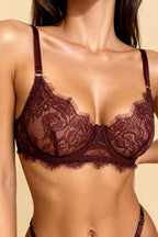 Milana™ – Chocolate Brown Lace Lingerie Set