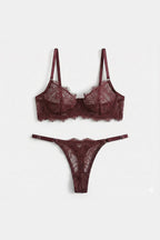 Milana™ – Chocolate Brown Lace Lingerie Set