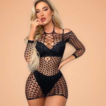 Aurora™ – One-Piece Open Knit Dress