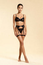 Powder™ – Elegant 4-Piece Satin Lingerie Set