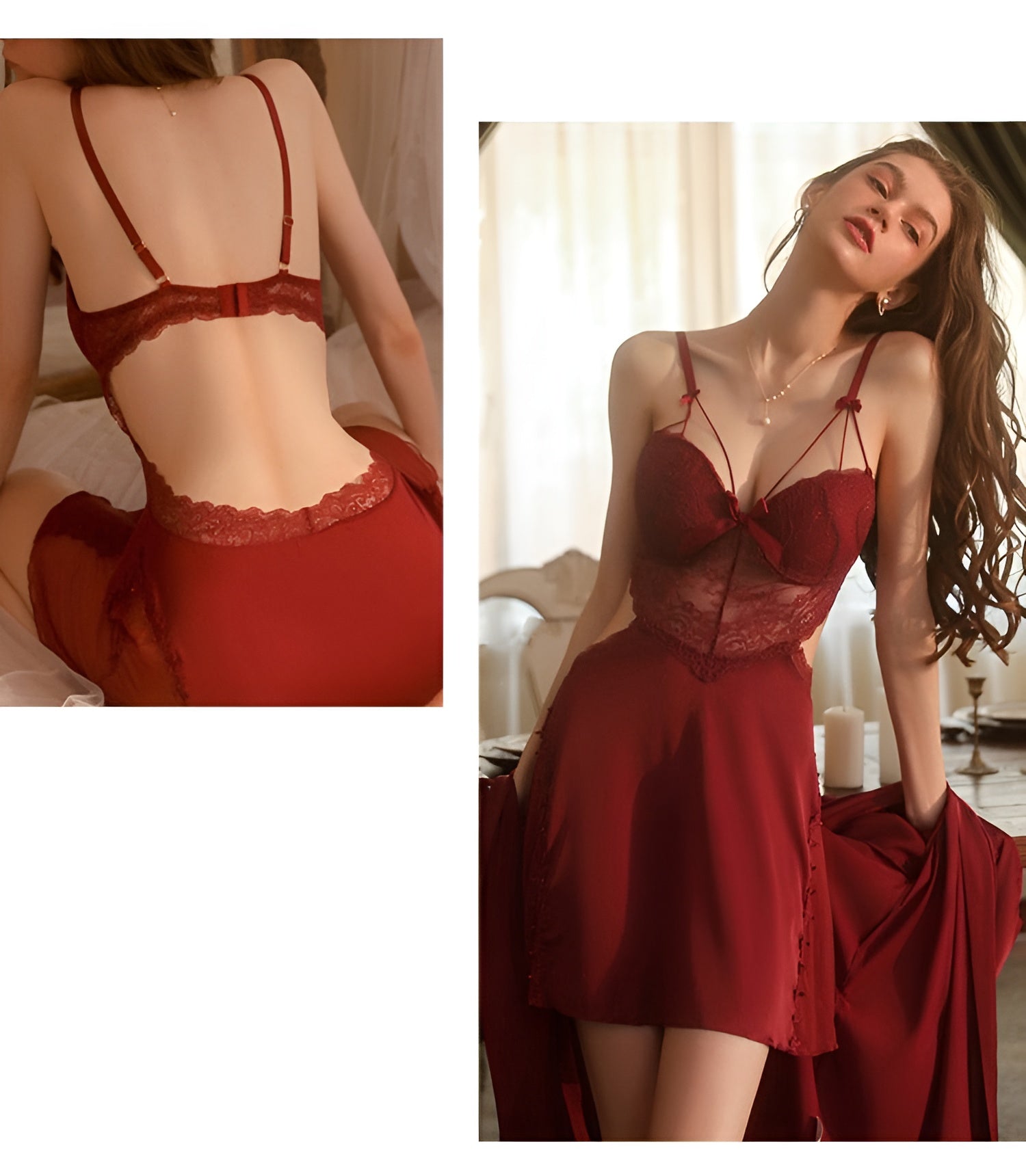 Isra™ Dress – Elegant V-Neck Lace Mini Dress