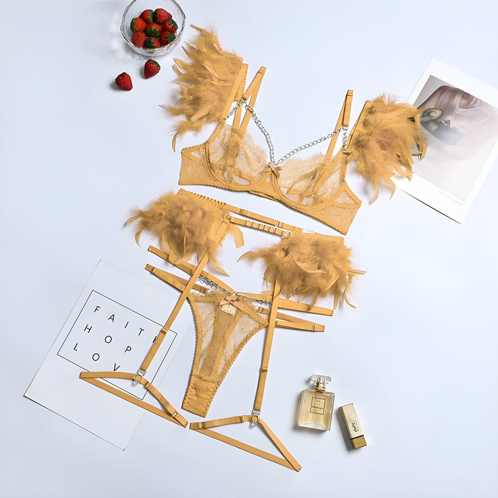 Lille™ – Sensual 3-Piece Lace Lingerie Set