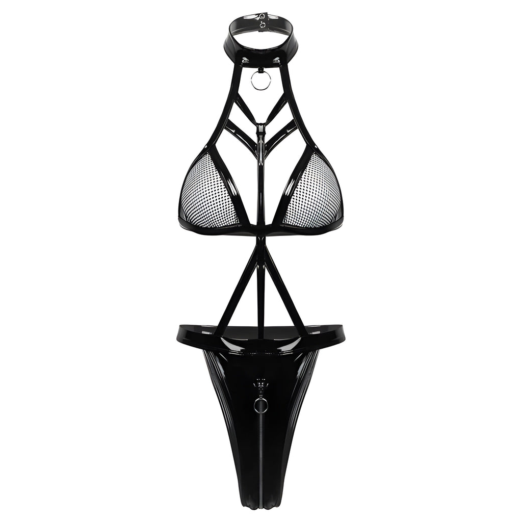 Alis™ – Sensual Leather Teddy — Where Elegance Meets Seduction
