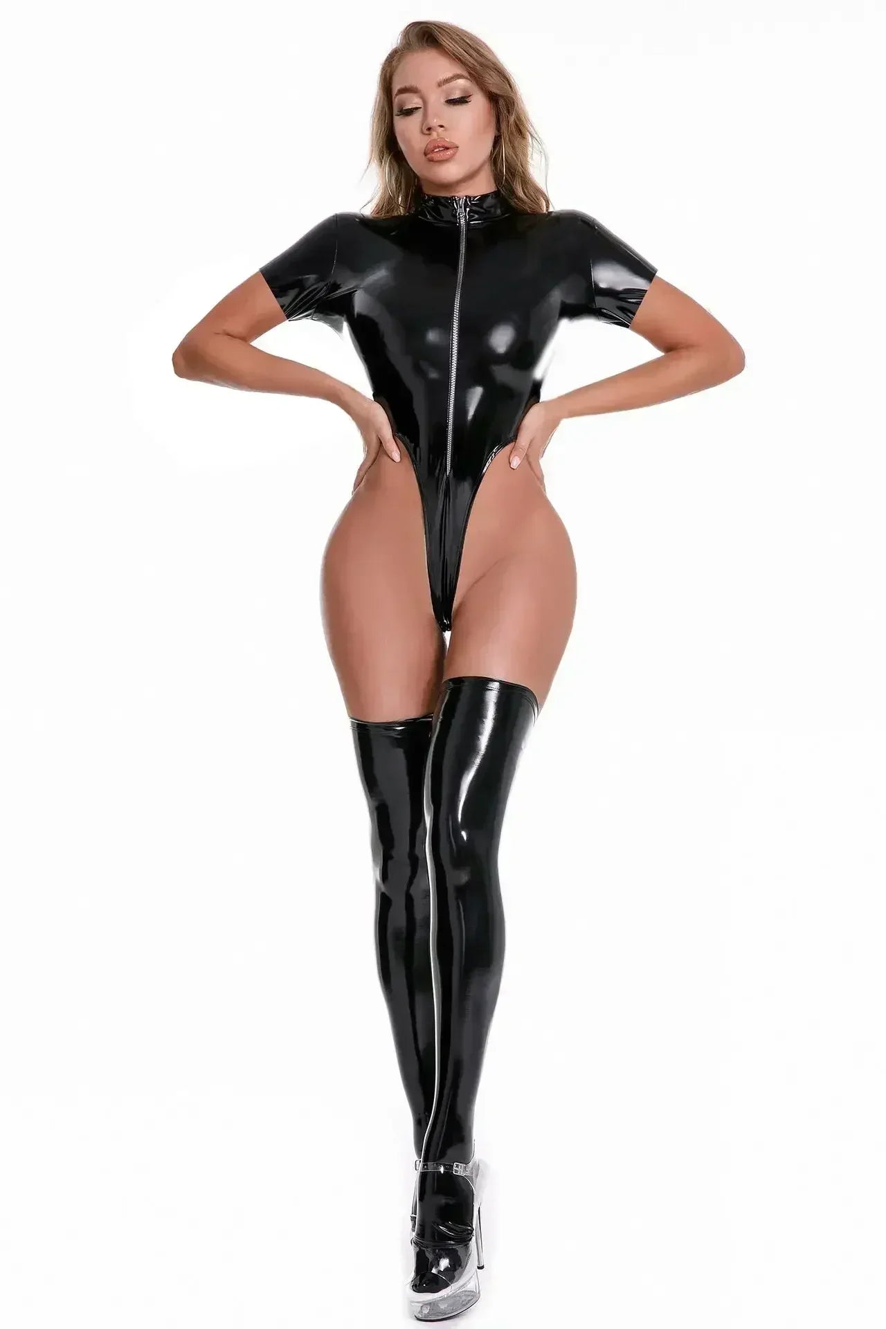 Gisa™ – Latex Bodysuit With Zipper