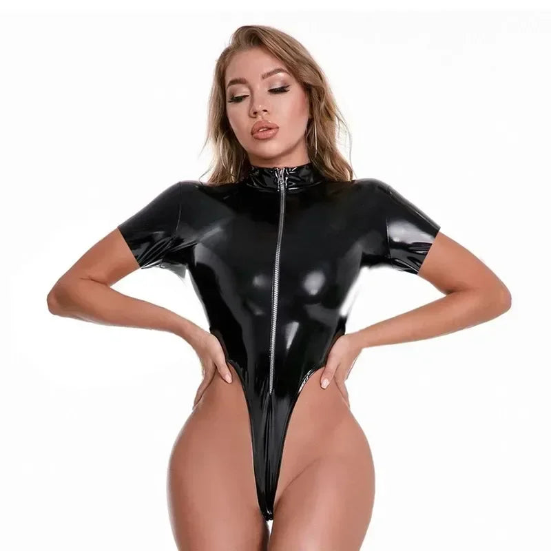 Gisa™ – Latex Bodysuit With Zipper