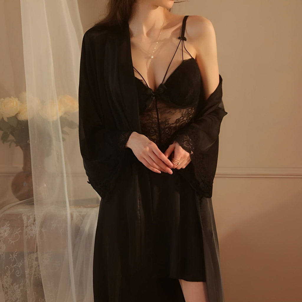 Isra™ Dress – Elegant V-Neck Lace Mini Dress