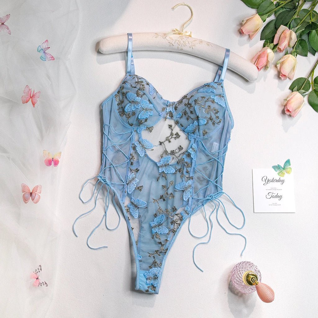 Zelda™ – Embroidered Seduction Bodysuit