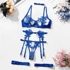 Vivienne™ – Elegant 4-Piece Lace Lingerie Set