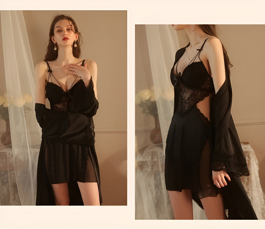 Isra™ Dress – Elegant V-Neck Lace Mini Dress