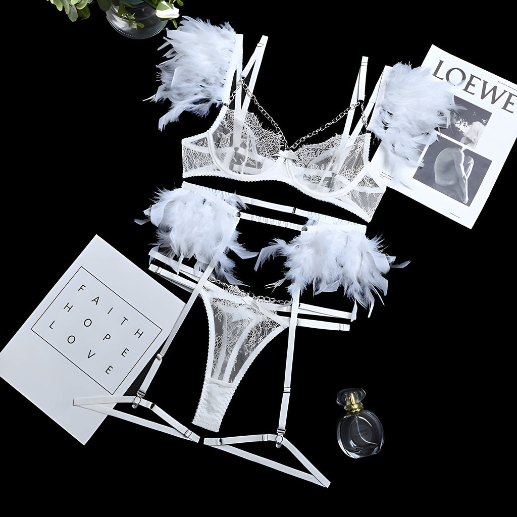 Lille™ – Sensual 3-Piece Lace Lingerie Set