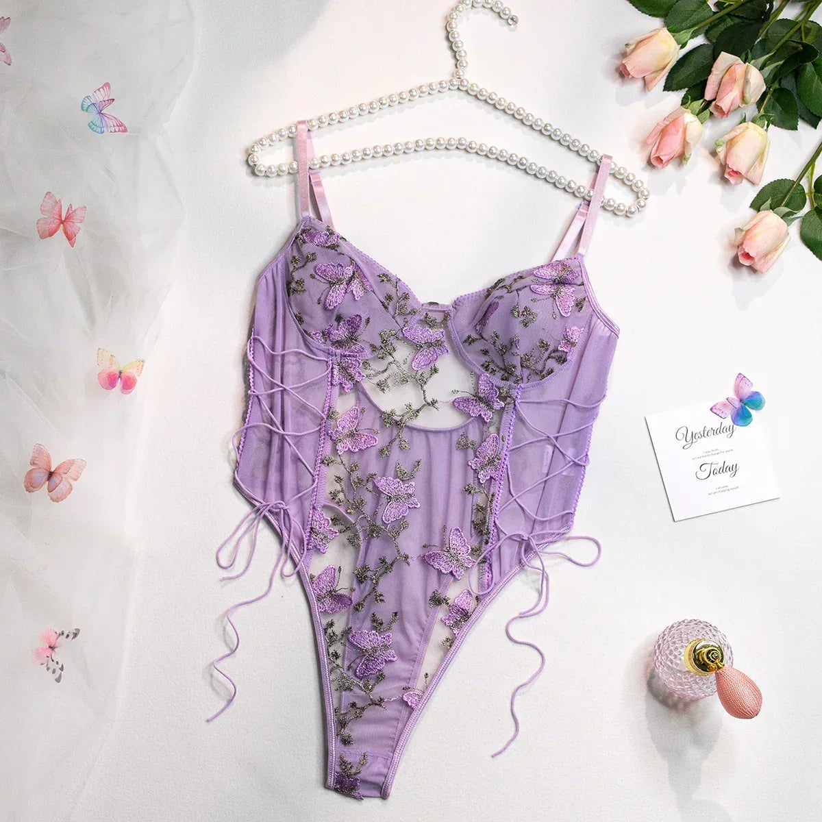 Zelda™ – Embroidered Seduction Bodysuit