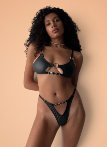 Pine™ – Sensual High-Waist V-Neck Lingerie Set