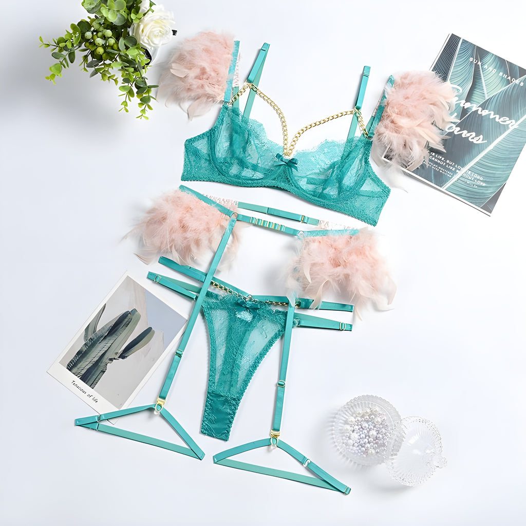 Lille™ – Sensual 3-Piece Lace Lingerie Set