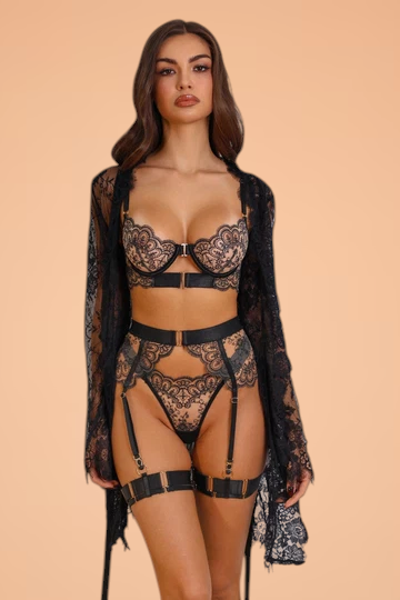 Klara™ – Signature Lace Robe Set