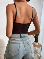 Isabelle™ – Elegant Black Lace Bodysuit