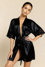 Solène™ – Elegant Satin Kimono