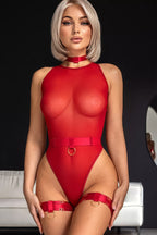 Tiana™ – Red Lace Bodysuit