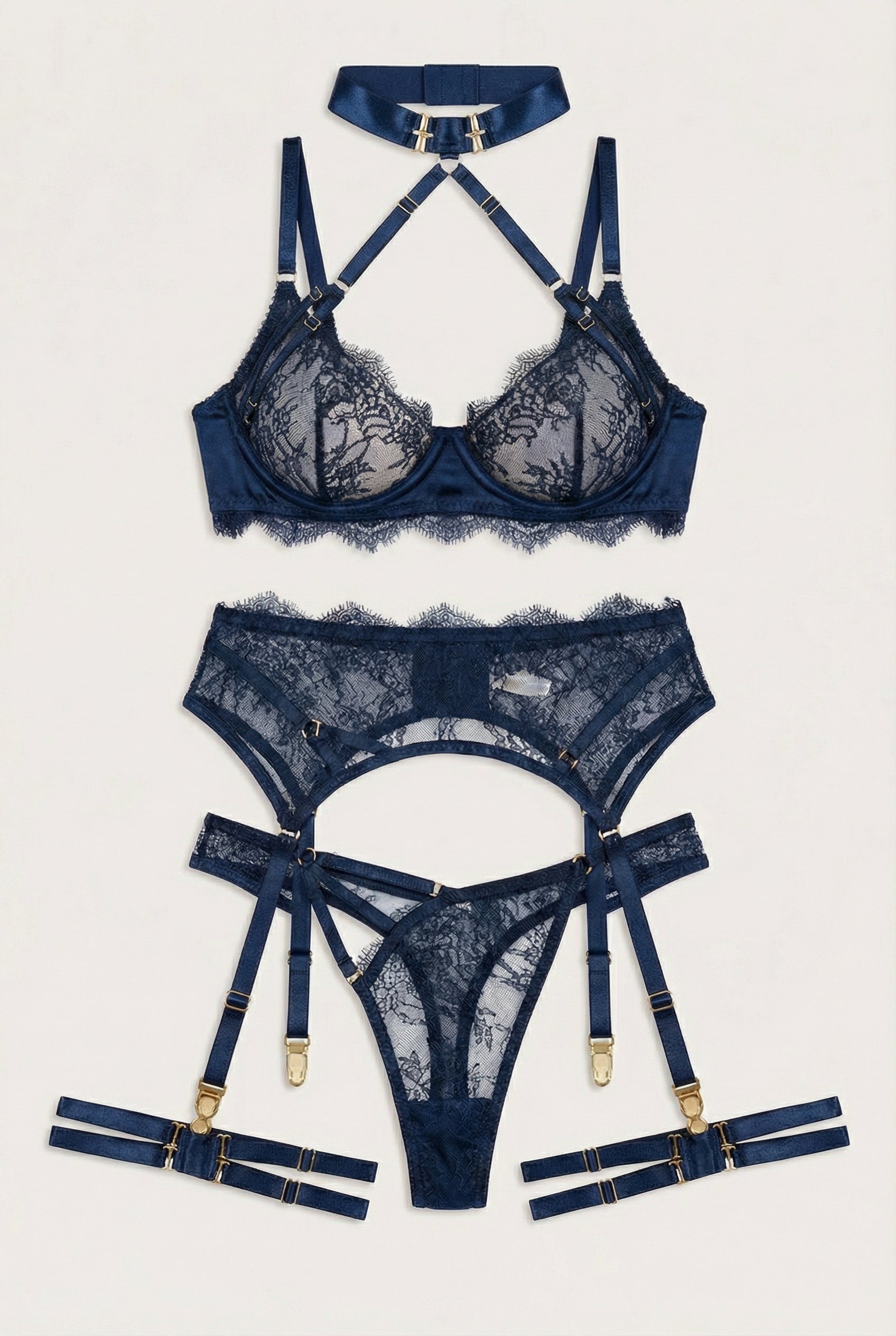 Valeria™ – Elegant Lace Lingerie Set